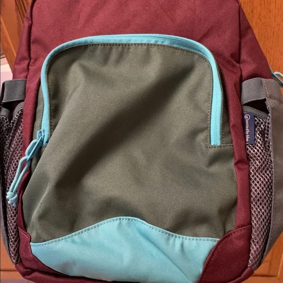 United by Green Maroon with teal accent Backpack - Picture 6 of 6